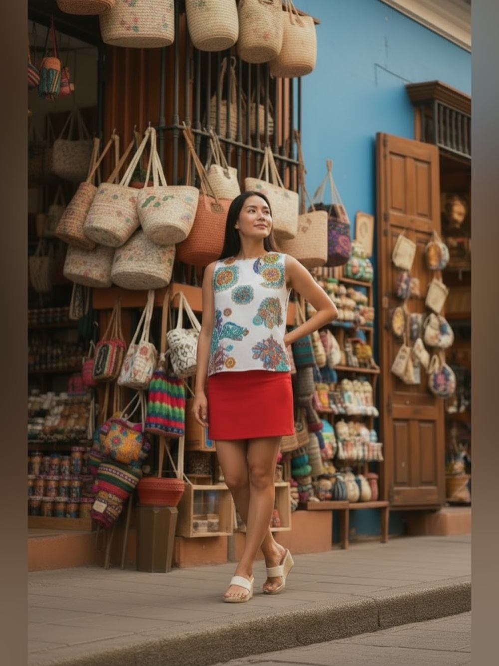 Banana Republic Red Pencil Skirt - Picture 4 of 17